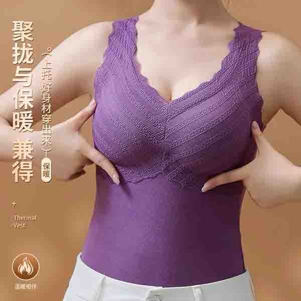 Ladies Sleeveless Vests Slim Fit Tanks Top  with Chest Camisole Bra Padded